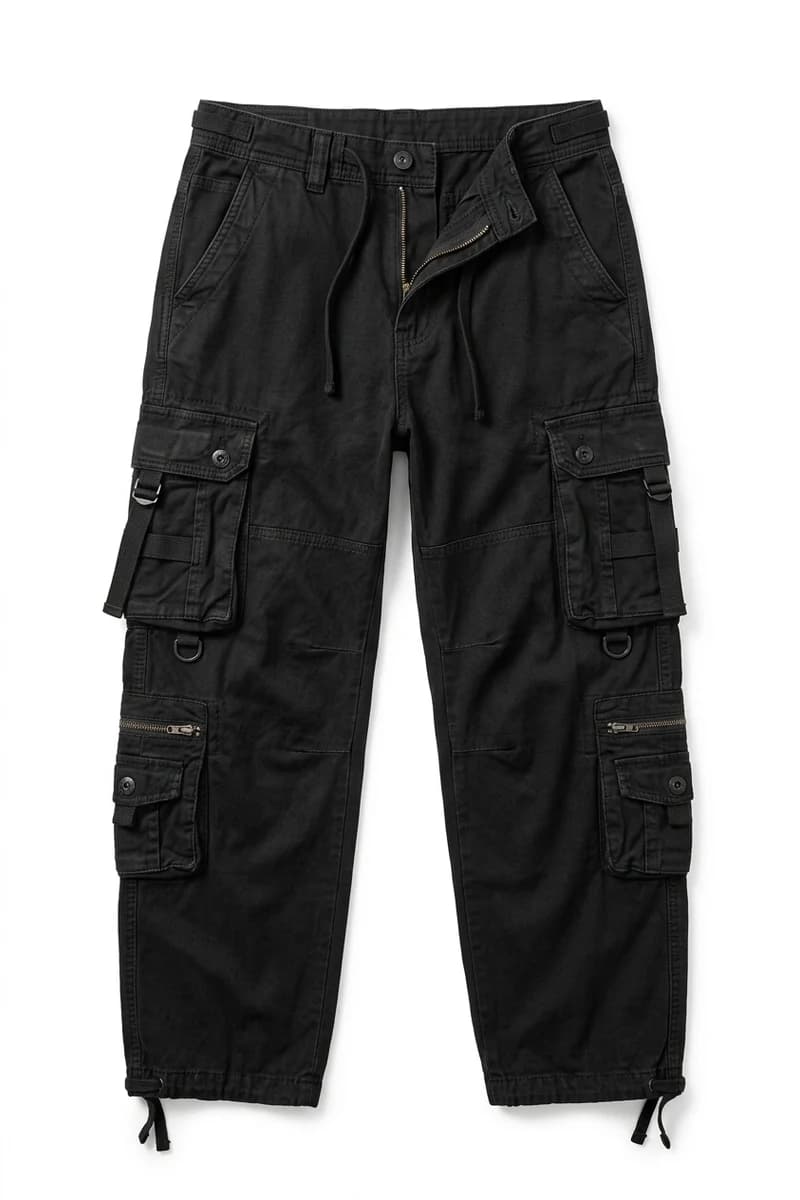 Multi-Pocket Cargo Pant — siyah